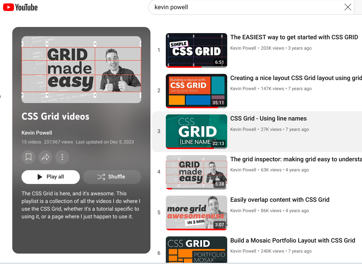 Kevin Powell CSS Grid